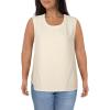 Anne Klein Womens U-Neck ShellBlouse(Anne White)