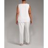 Anne Klein Womens U-Neck ShellBlouse(Anne White)