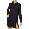 Anne Klein womens Plus Split Neck Long Tunic Blouse(Anne Black)