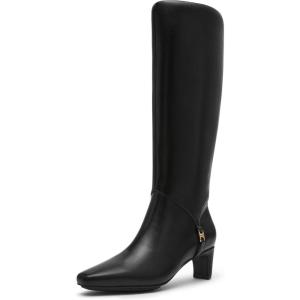 Anne Klein Women’s Iverson Mid Calf Boot(Black Smooth)