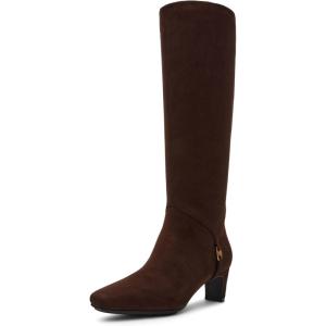 Anne Klein Women’s Iverson Mid Calf Boot(Dk Brown)