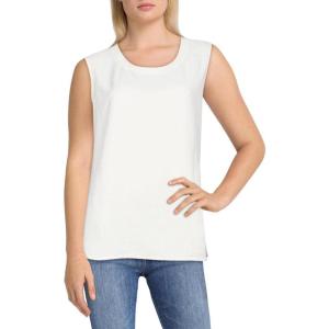 Anne Klein Womens U-Neck ShellBlouse(Anne White)