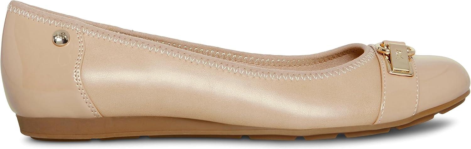 imageAnne Klein Womens Able Comfortable Ballet FlatNudeNude