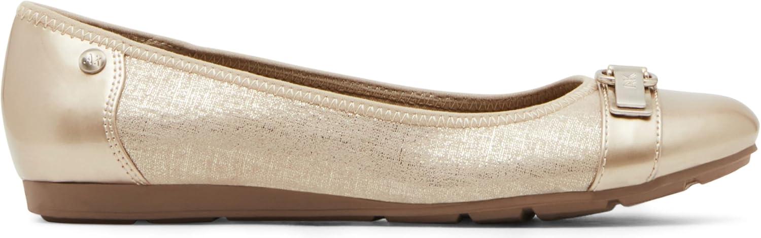 imageAnne Klein Womens Able Comfortable Ballet FlatTwilight Taupe