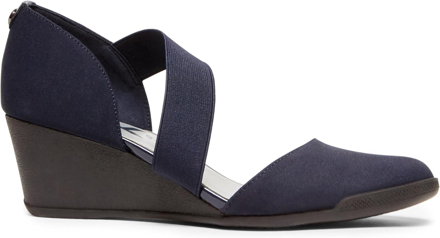 imageAnne Klein Womens Tara Wedge PumpNavy