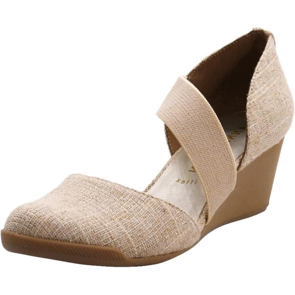 imageAnne Klein Womens Tara Wedge PumpNatural Linen