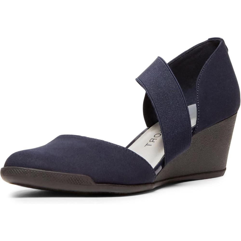imageAnne Klein Womens Tara Wedge PumpNavy