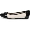 Anne Klein Women’s Able Comfortable Ballet Flat(Cream/Black)