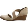 Anne Klein Women’s Tara Wedge Pump(Natural Linen)