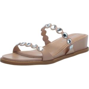 Anne Klein Women’s Blair Slipper(Clear Crystal/Nude)