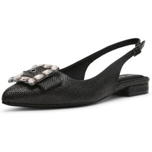 Anne Klein Womens Kenni(Black Raffia)
