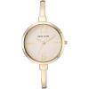 Anne Klein Women’s Bangle Watch and Premium Crystal Accented Bracelet Set(Gold/Pink)