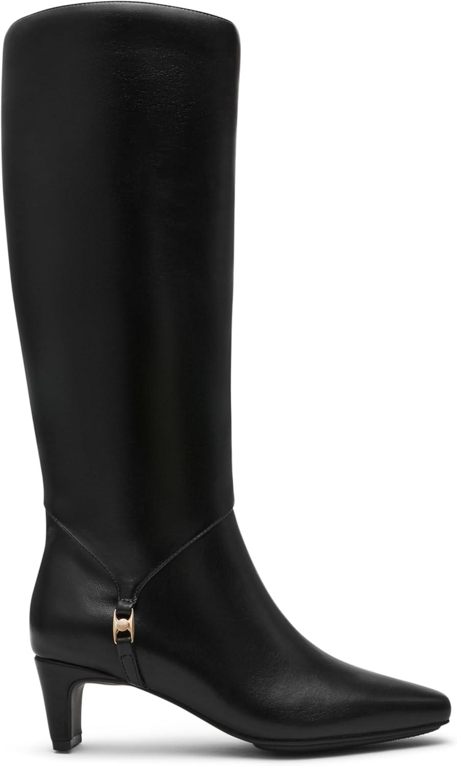 imageAnne Klein Womens Iversonwc Mid Calf BootBlack Smooth