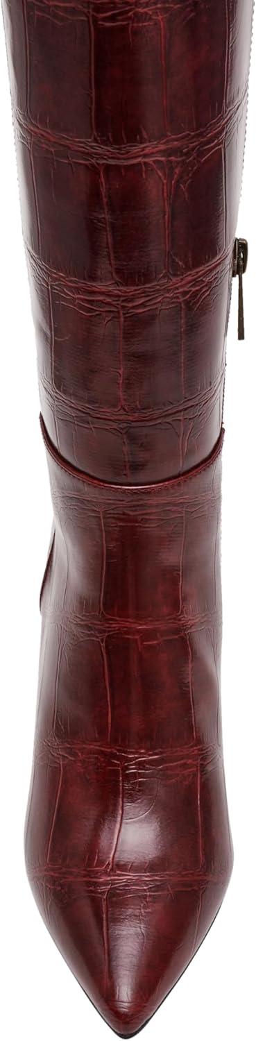 imageAnne Klein Womens Maruicia Mid Calf BootWine Croc