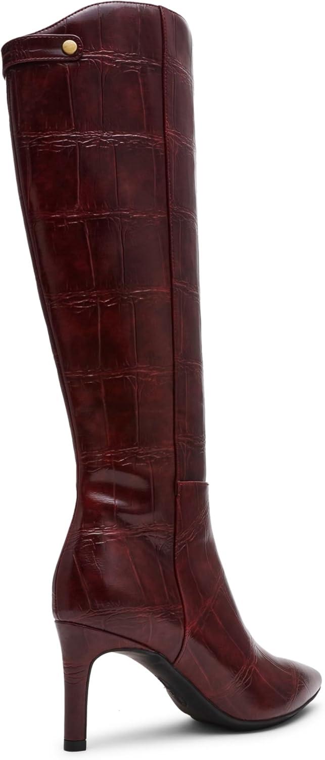 imageAnne Klein Womens Maruicia Mid Calf BootWine Croc