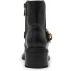 Anne Klein Women’s Amias Ankle Boot(Black Smooth)