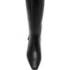 Anne Klein Women’s Iverson-wc Mid Calf Boot(Black Smooth)
