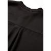 Anne Klein Womens Pop-Over Blouse with Covered Placket and Side Slits(Anne Black)