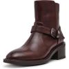 Anne Klein Women’s Amias Ankle Boot(Dk Brown)
