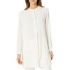 Anne Klein Womens Pop-Over Blouse with Covered Placket and Side Slits(Anne White)