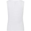 Anne Klein Womens Sequin Sl Asym Top W Bow DTL Strap(Bright White)