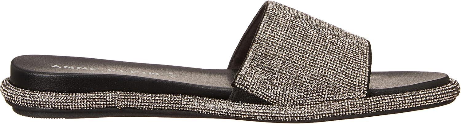 imageAnne Klein Womens Amelie Slide SandalBlack Crystal