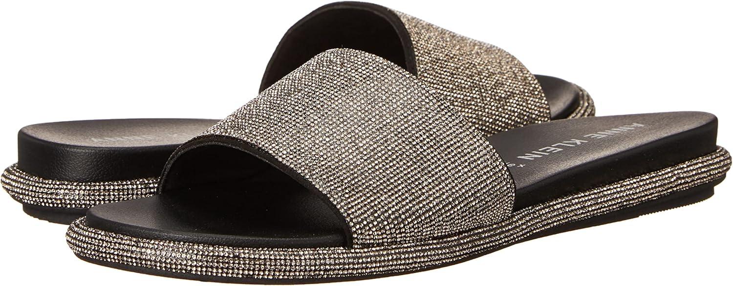 imageAnne Klein Womens Amelie Slide SandalBlack Crystal