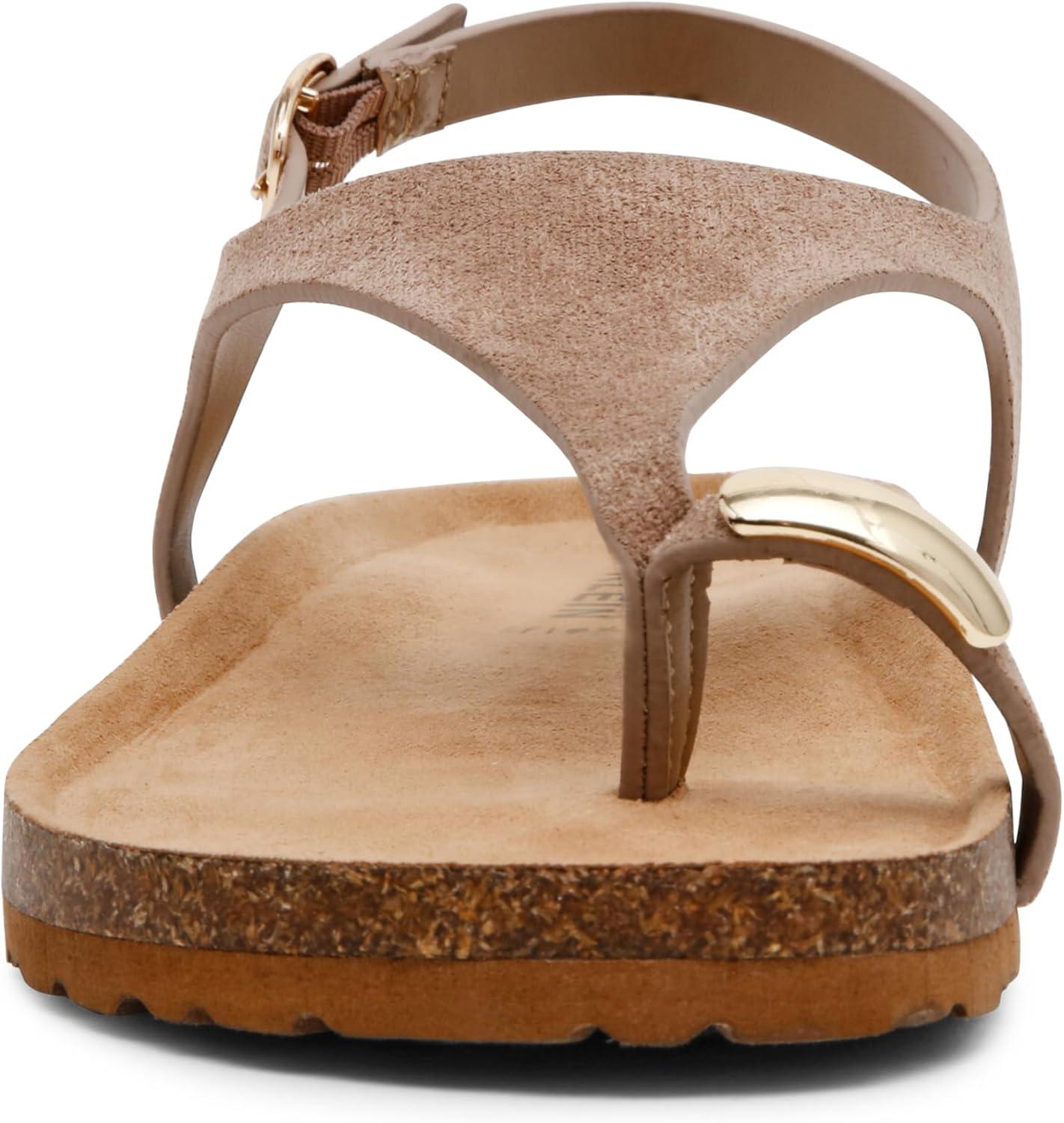 imageAnne Klein Womens Lola Flat SandalTaupe