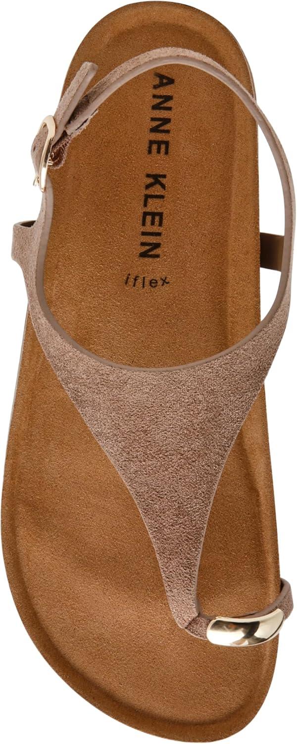 imageAnne Klein Womens Lola Flat SandalTaupe