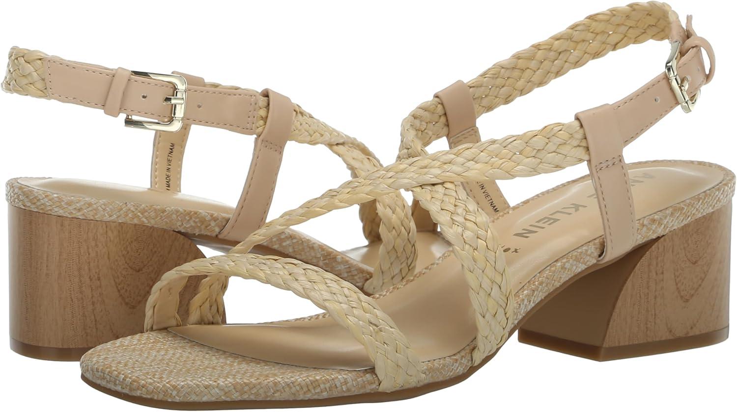 imageAnne Klein Womens Meliza Heeled SandalRaffia