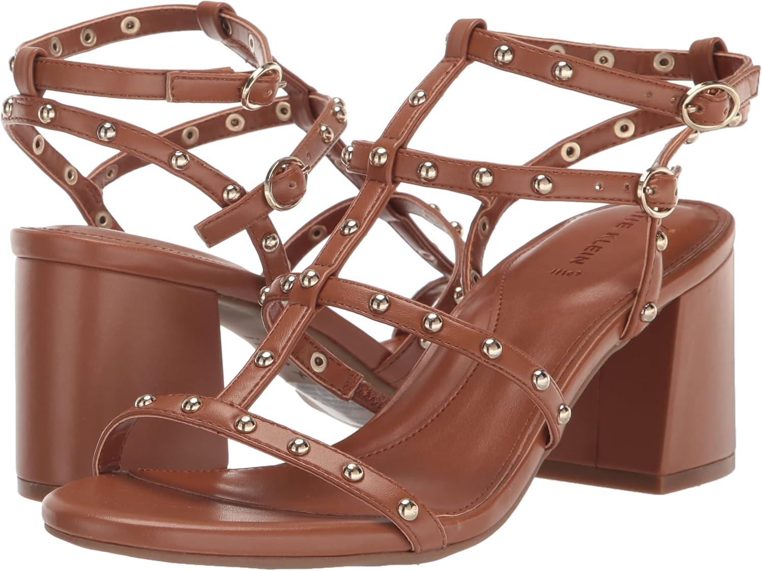 imageAnne Klein Womens Rayne Heeled SandalCognac