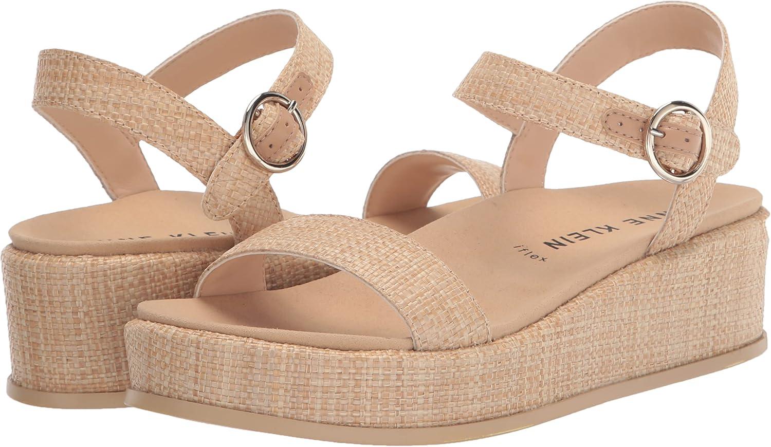 imageAnne Klein Womens Vada Wedge SandalRaffia