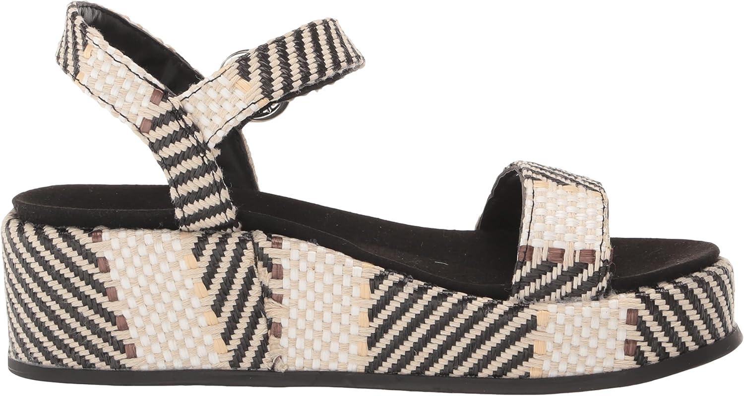 imageAnne Klein Womens Vada Wedge SandalWhiteBlack