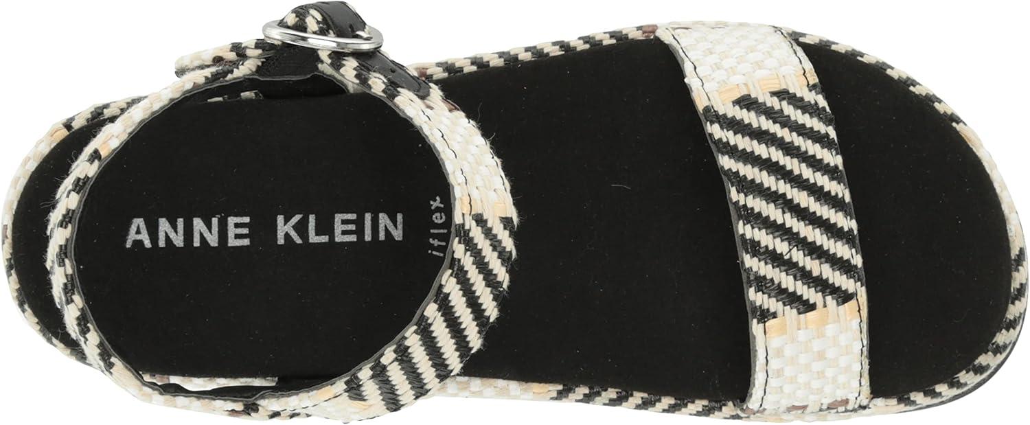 imageAnne Klein Womens Vada Wedge SandalWhiteBlack