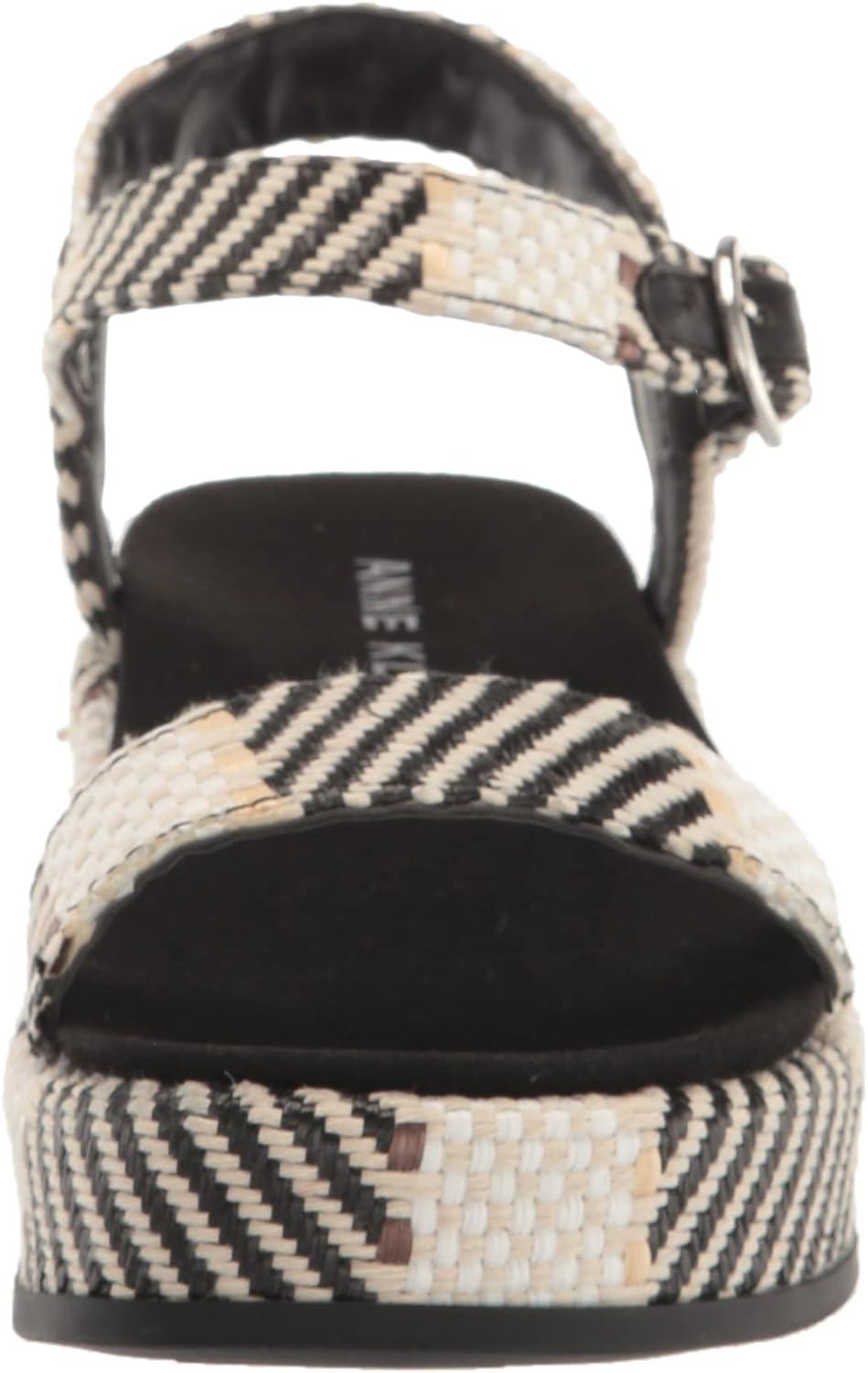 imageAnne Klein Womens Vada Wedge SandalWhiteBlack