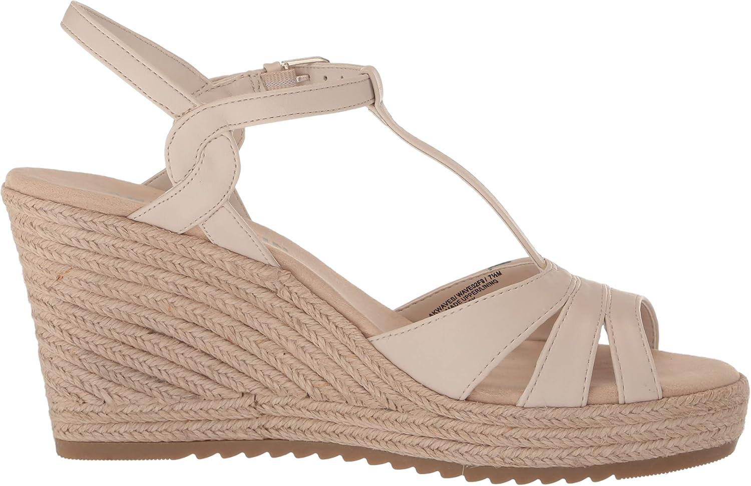 imageAnne Klein Womens Waves Wedge SandalBone