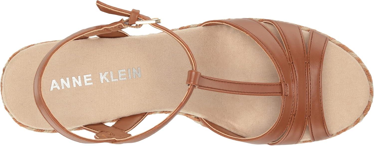 imageAnne Klein Womens Waves Wedge SandalCognac