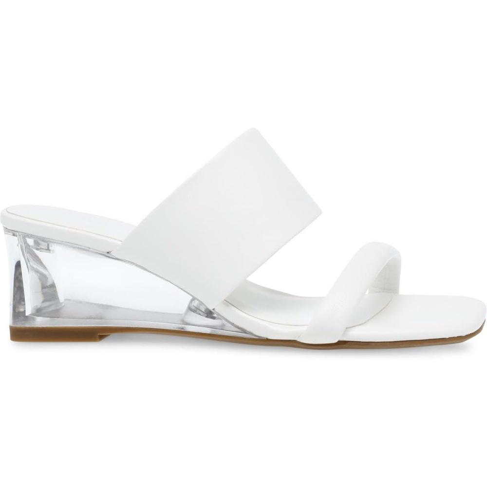 imageAnne Klein Womens Gaia Heeled SandalWhite