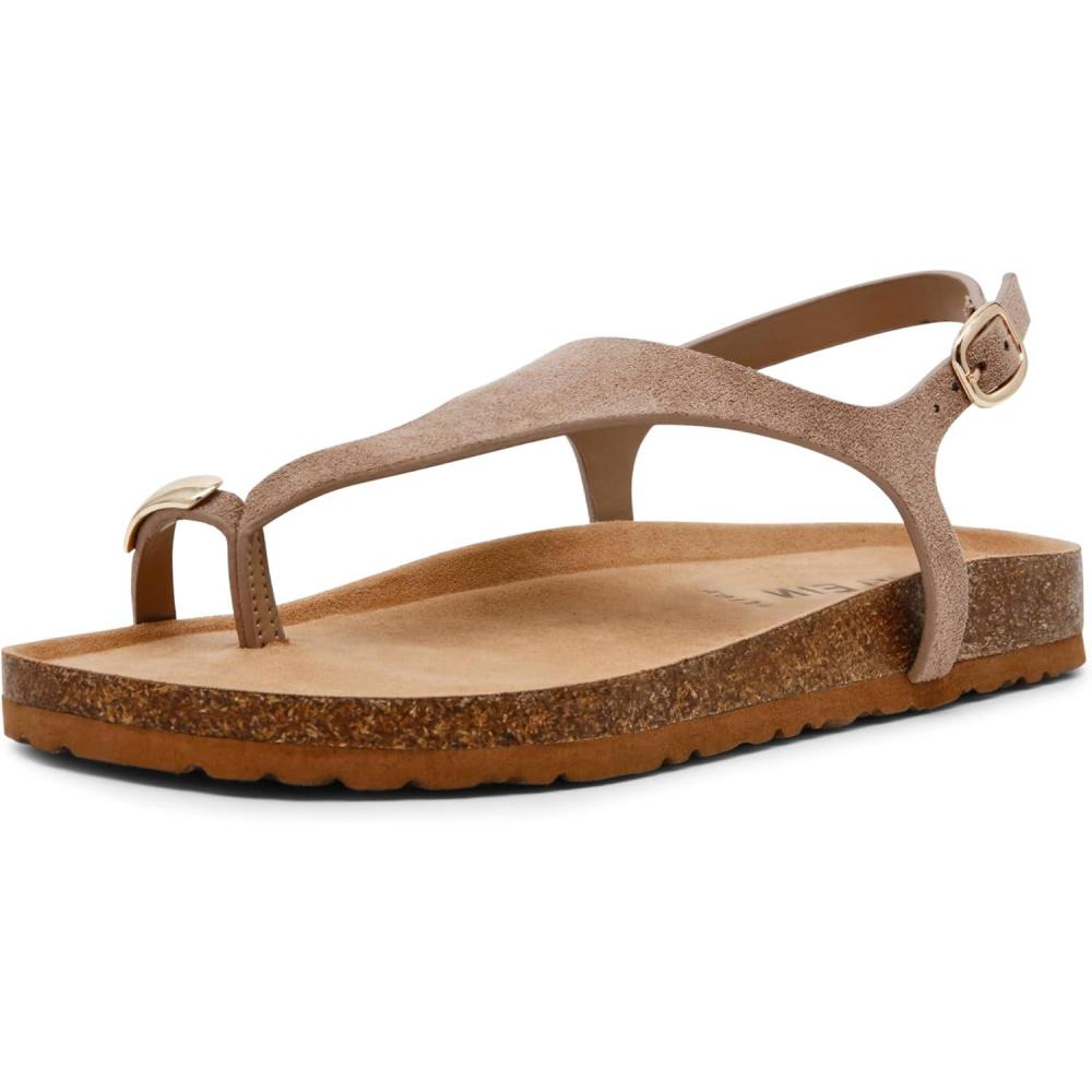 imageAnne Klein Womens Lola Flat SandalTaupe