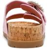 Anne Klein Women’s Happy Sandal(Pink Raffia)