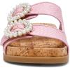 Anne Klein Women’s Happy Sandal(Pink Raffia)