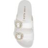 Anne Klein Women’s Happy Sandal(White Raffia)