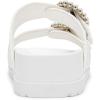 Anne Klein Women’s Happy Sandal(White Raffia)