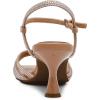 Anne Klein Women’s Jelena-c Heeled Sandal(Nude Crystal)