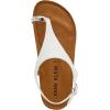 Anne Klein Women’s Lola Flat Sandal(White)