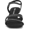 Anne Klein Women’s Sonoma-c Heeled Sandal(Blck Crystal)