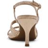 Anne Klein Women’s Sonoma-p Heeled Sandal(Platinum Crysta)