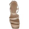 Anne Klein Women’s Sonoma-p Heeled Sandal(Platinum Crysta)