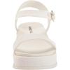 Anne Klein Women’s Vada Wedge Sandal(White)