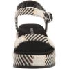 Anne Klein Women’s Vada Wedge Sandal(White/Black)